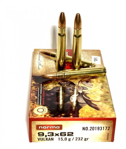 Náboj Norma 9,3x62 Vulkan 15g