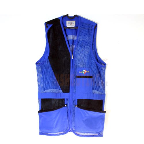 Střelecká vesta CASTELLANI modrá - Velikost: 42