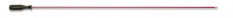 Vytěráková tyč puška ocel PVC potah pr.5mm 80cm