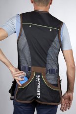 Vesta Castellani SPORT TECH VEST BLACK/BROWN