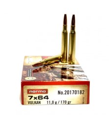 Náboje NORMA 7x64 VULKAN, 11g