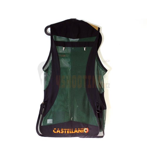 Střelecká vesta CASTELLANI zelená/černá - Velikost: 46