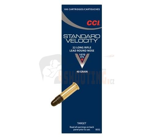 Náboje 22 LR STANDARD VELOCITY 40 GR LRN