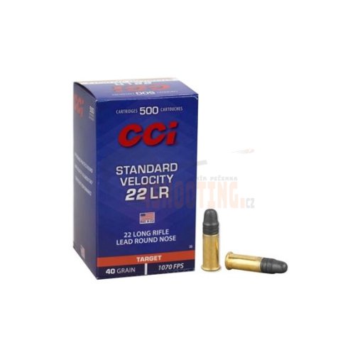 Náboje CCI Standard Velocity 22LR LRN 40 grain