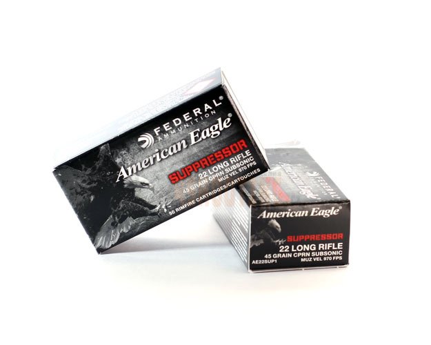 Náboje Federal AmericanEagle 22LR Suppressor Subsonic 45gr