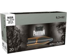 náboj 9,3 x 62 NSR  Nosler Partition