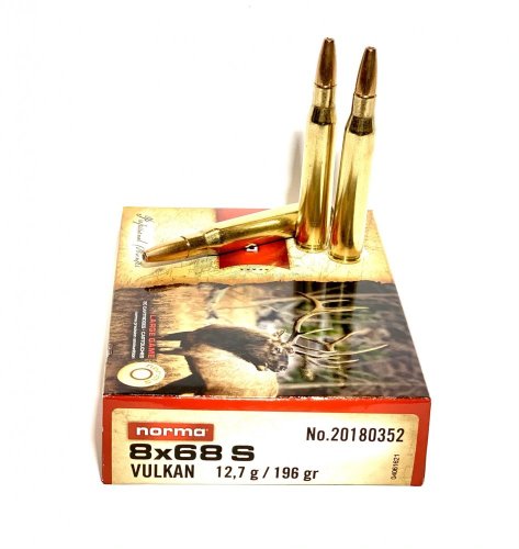 Náboj Norma 8x68S Vulkan 12,7g 196grs