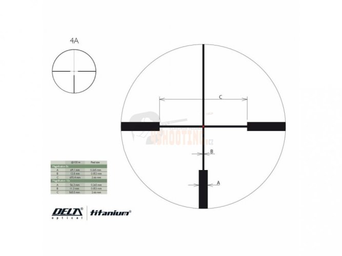 Puškohled Delta Optical Titanum HD 2,5-10x56 4A S (MOA) Di