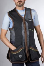 Vesta Castellani SPORT TECH VEST BLACK/BROWN